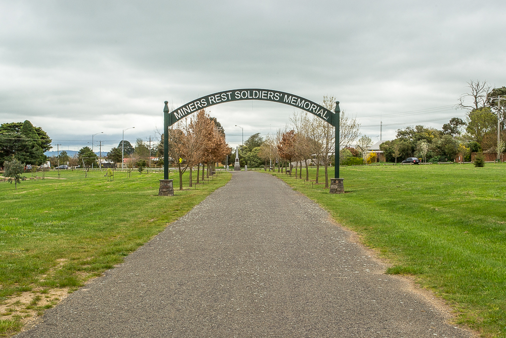 Miners Rest Soldiers Memorial Park Goldfields Guide